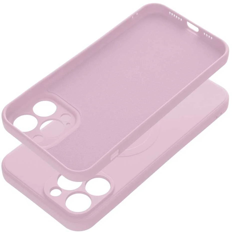 OEM dėklas, skirtas „iPhone 13 PRO MAX“ silikoniniam „MagSafe“ dėklui (apsauginis fotoaparatas), rožinis