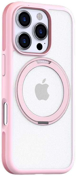 Torras Ostand R Fusion dėklas, skirtas iPhone 16 Pro (rožinis)