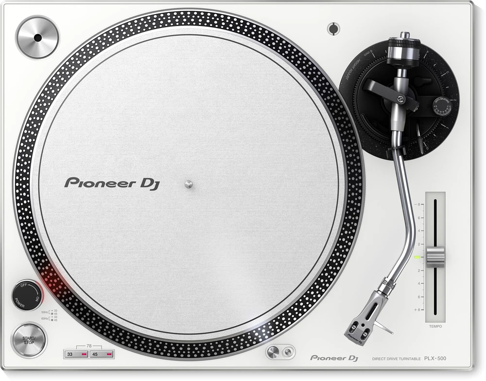 Patefonas DJ Pioneer PLX-500-W, Baltos spalvos
