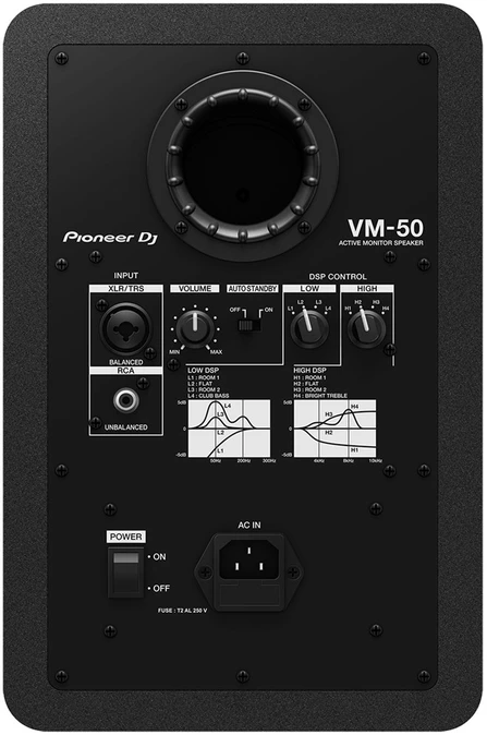 Pioneer VM-50 garsiakalbis 2 juostų juodas laidinis