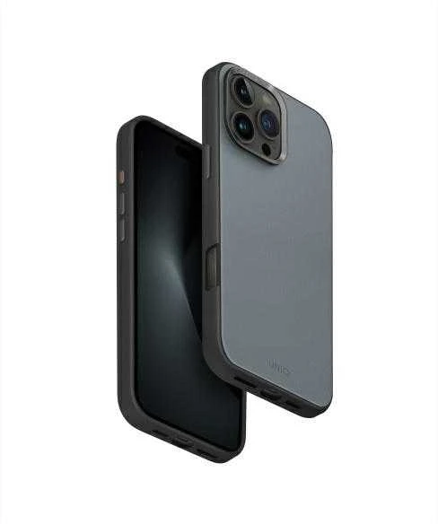 UNIQ dėklas Lyden DS Apple iPhone 16 Pro Max 6.9″ Magclick Charging washed mėlynas-juodos spalvos