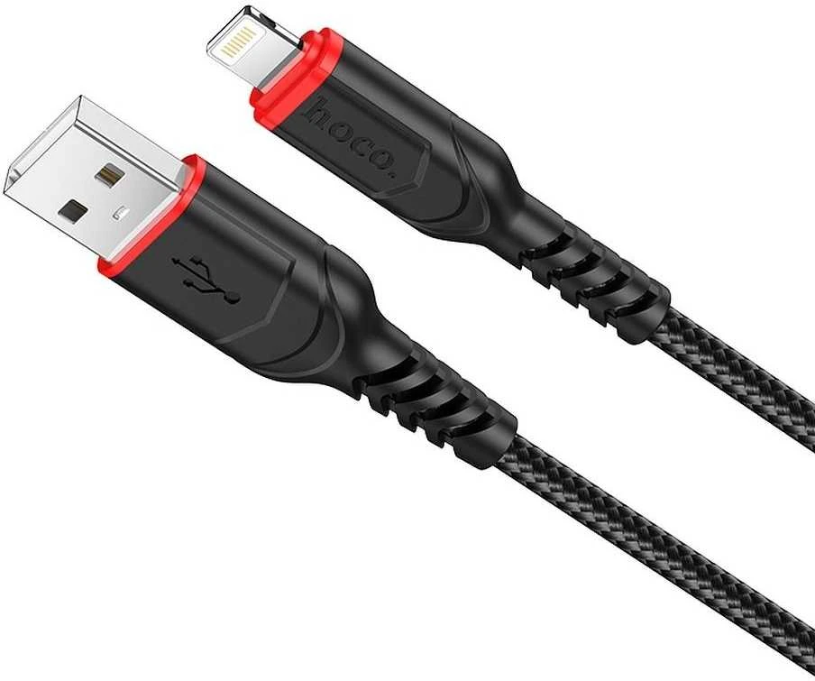 USB A tipo į „Lightning“ tipo laidas Hoco 2,4A 1 m X59 juodas