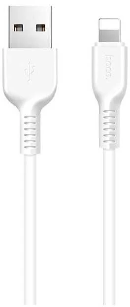 USB A tipo į „Lightning“ tipo laidas Hoco 2,4A, 1 m x 20 baltų