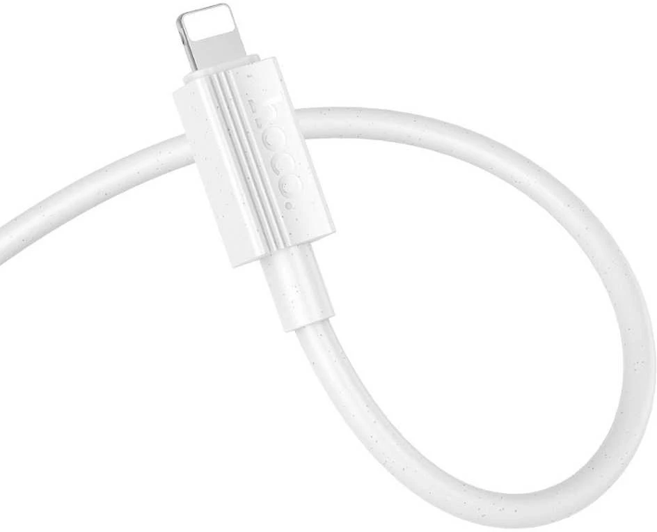 USB A tipo į „Lightning“ tipo keitiklis Hoco 2,4A, 1 m, X107, baltas