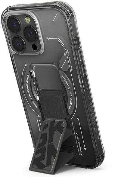 Skinarma dėklas Helio Apple iPhone 16 Pro Max 6.9″ Magnetic Charging + Grip Stand juodos spalvos