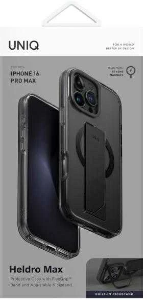 UNIQ dėklas Heldro Max Apple iPhone 16 Pro Max 6.9″ Magclick Charging vapour smoke