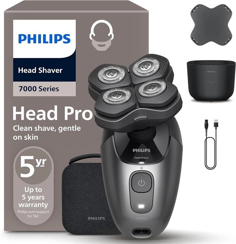 Plaukų kirpimo mašinėlė „Philips Head Shaver Pro 7000 Series HS7980/15“