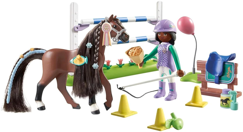 PLAYMOBIL WORLD OF HORSES Konkūro arena su Zoe ir Blaze 71355