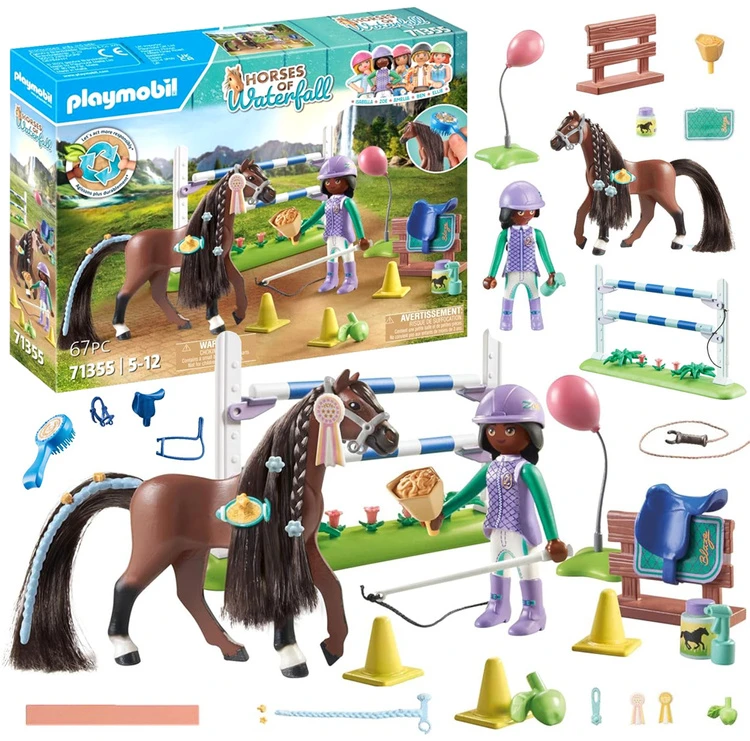 PLAYMOBIL WORLD OF HORSES Konkūro arena su Zoe ir Blaze 71355