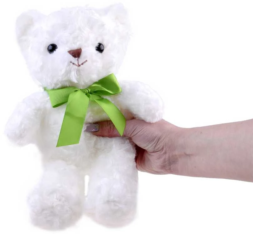 Jokomisiada pliušinis Baltas meškiukas minkštas žaislas 30 cm ZA4455