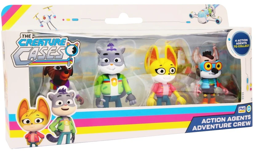 Pmi Kids World CREATURE CASES S1 VEIKSMO AGENTAI 7,5 CM - 4 vnt. pakuotė