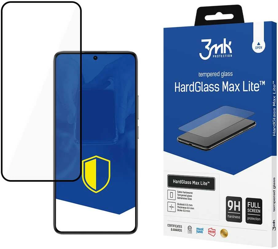 3Mk apsauga Poco F6 - 3mk HardGlass Max Lite Juodas