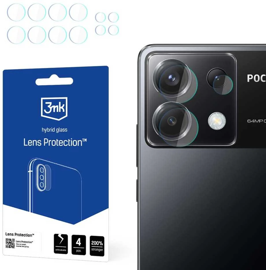 3mk Lens Protection™ hibridinis fotoaparato stiklas Poco X6 5G