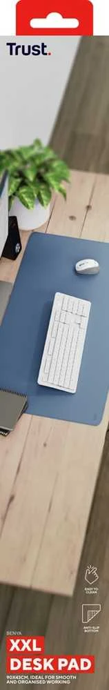 Pelė Trust Benya XXL - desk pad (mėlynas)