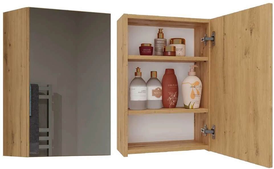 „Top E Shop“ „Topeshop“ POLA 1DL ARTISAN vonios kambario spintelė, ąžuolo spalvos