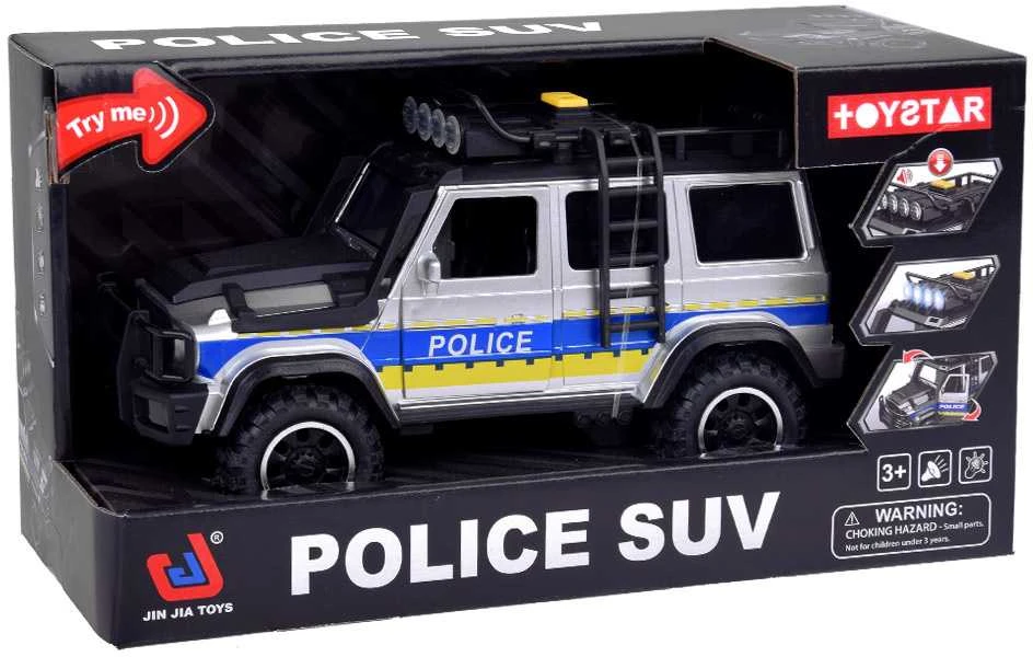 Jokomisiada Visureigis policijos automobilis su šviesos ir garso pavara ZA5410