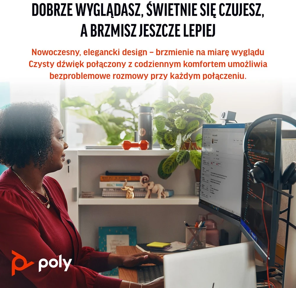 „Hewlett Packard“ (HP) „HP Poly Blackwire 3325“ stereofoninis „Microsoft Teams“ sertifikuotas USB-C Ausinės +3,5 mm kištukas + USB-C/A adapteris