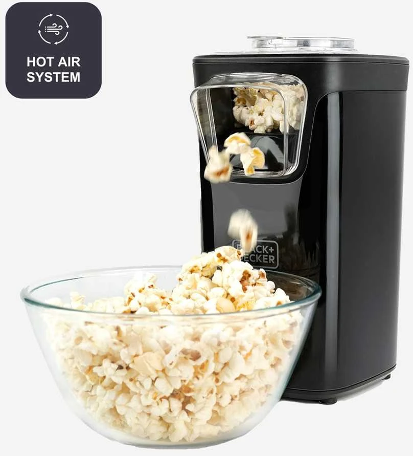 Black & Decker Juodas & Decker Spragėsių Gaminimo Aparatas - Juodas & Decker 1100 W