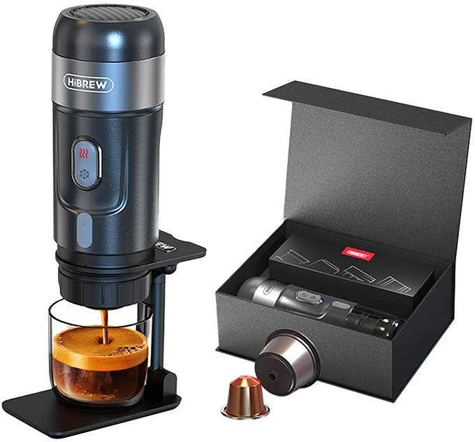 Nešiojamas 3-in-1 kavos virimo aparatas su dėklu 80W HiBREW