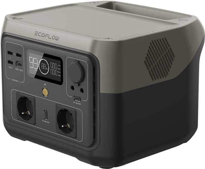 EcoFlow RIVER 2 Max nešiojamoji maitinimo stotis, 512Wh, 500W, X-Boost, EPS
