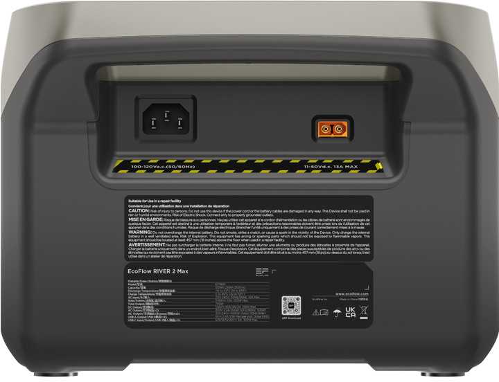 EcoFlow RIVER 2 Max nešiojamoji maitinimo stotis, 512Wh, 500W, X-Boost, EPS