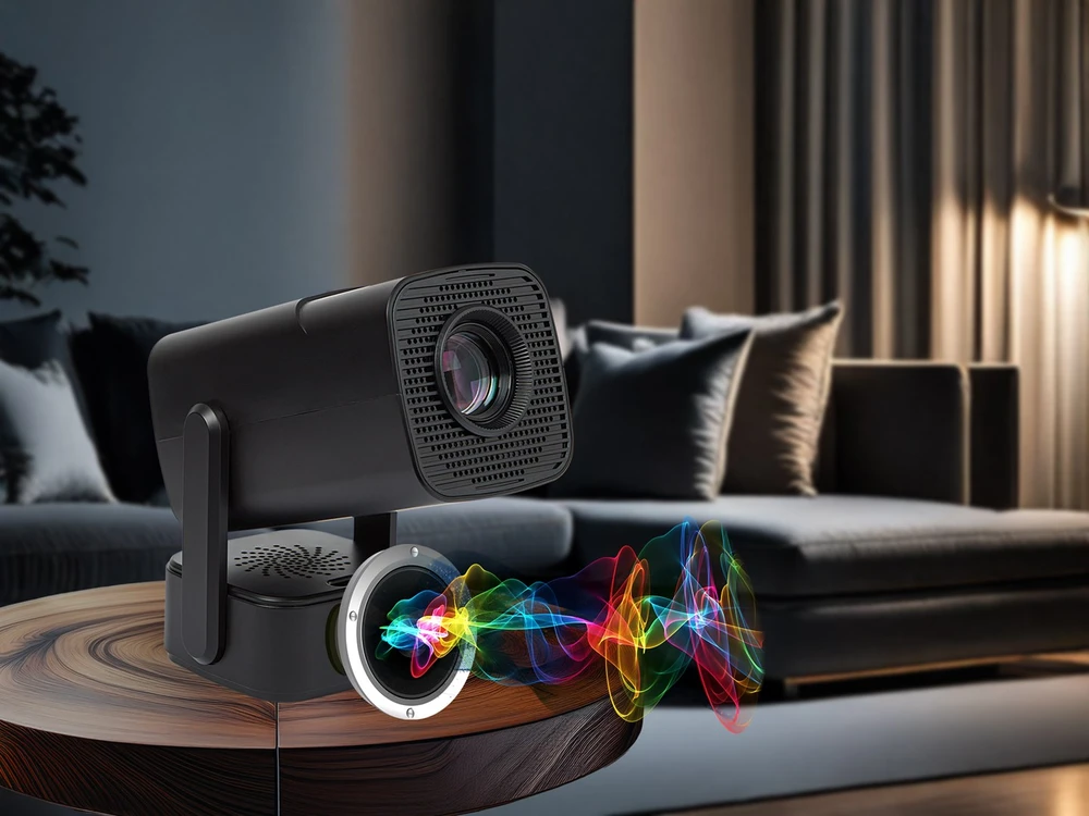 BLOW AndroidTV HD Cinema SOUND nešiojamas projektorius + Juodas dėklas