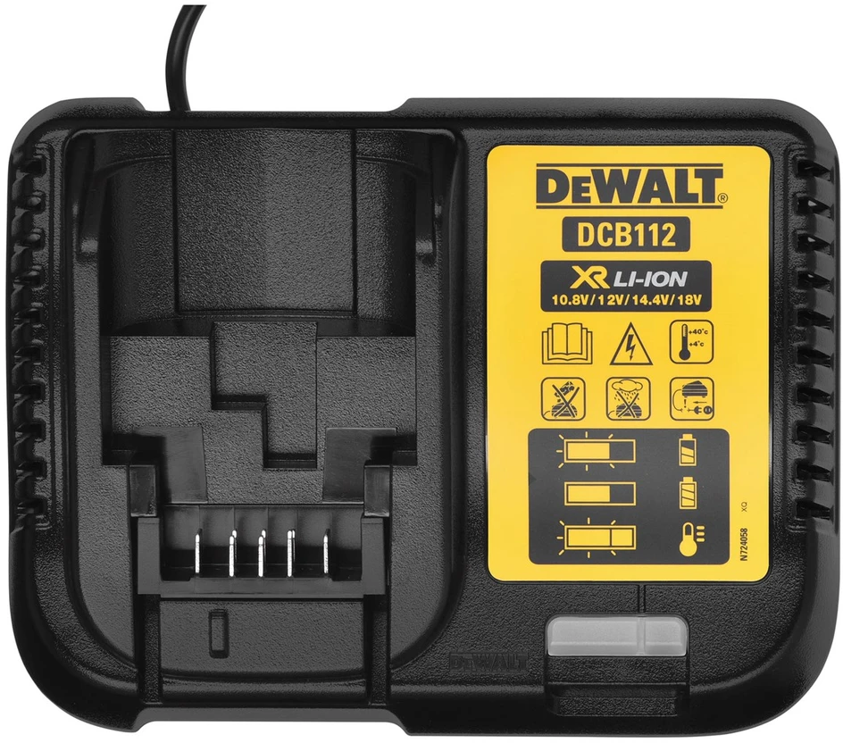 Įrankių komplektas Dewalt 18V 2x2,0Ah DCD709 + DCF809 DCK2062D2T