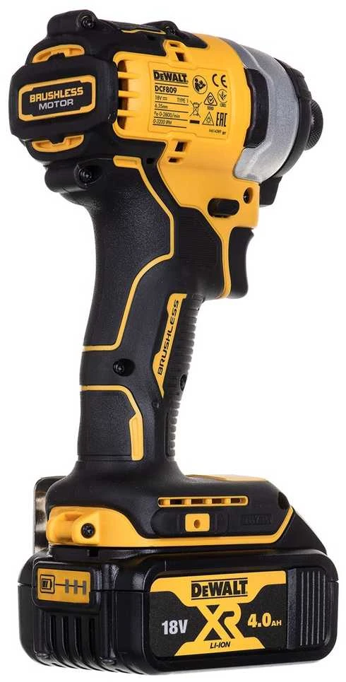 Įrankių komplektas DeWalt DCK2062M2T-QW(DCD709 + DCF809); 18 V; 2x4,0 Ah akum.
