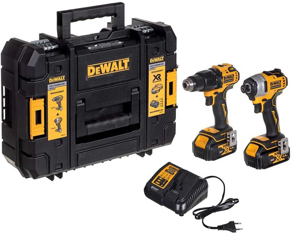Įrankių komplektas DeWalt DCK2062M2T-QW(DCD709 + DCF809); 18 V; 2x4,0 Ah akum.