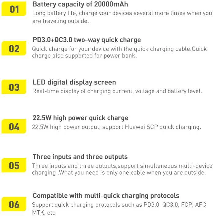 LiPo išorinis akumuliatorius (Powerbank) 20000mAh 22.5W su PD3.0 QC3.0 2xUSB + USB C ADAMAN Metal juodas BASEUS