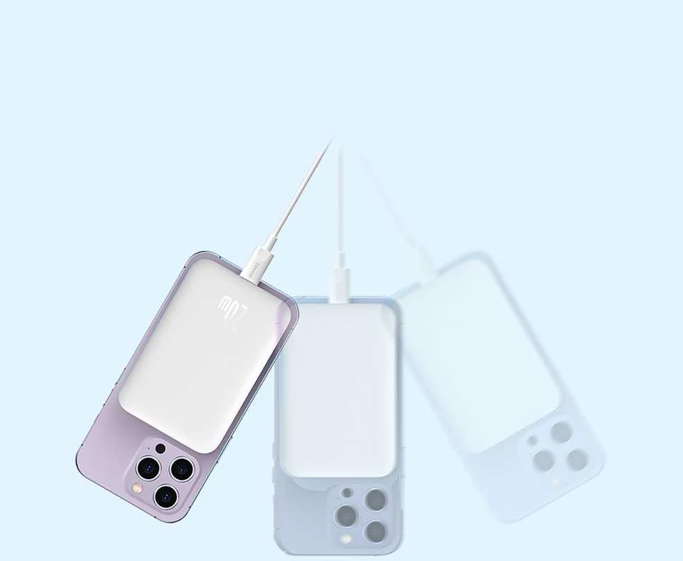 Baseus Magnetic Mini 6000mAh 20W MagSafe Powerbank (balta)