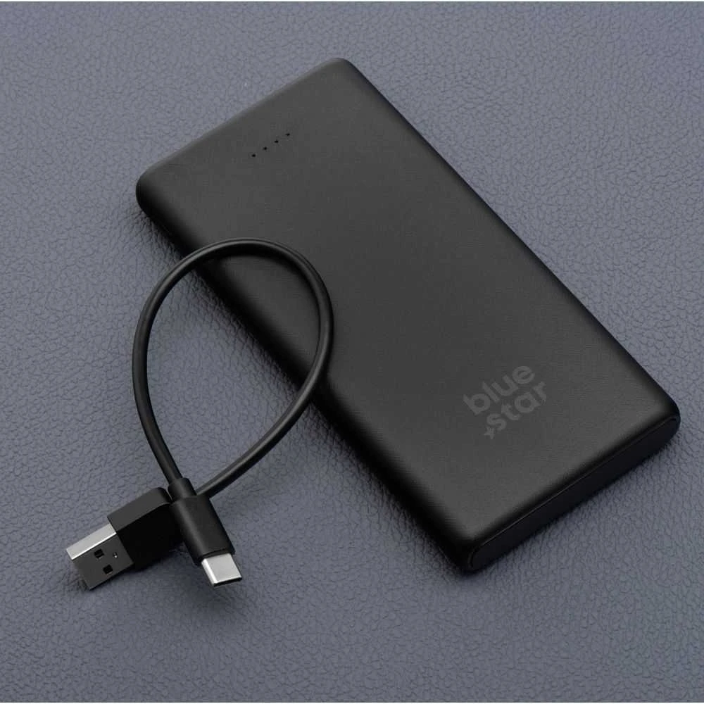 BlueStar Powerbank Blue Star W1061 2A 10000 mAh juodas