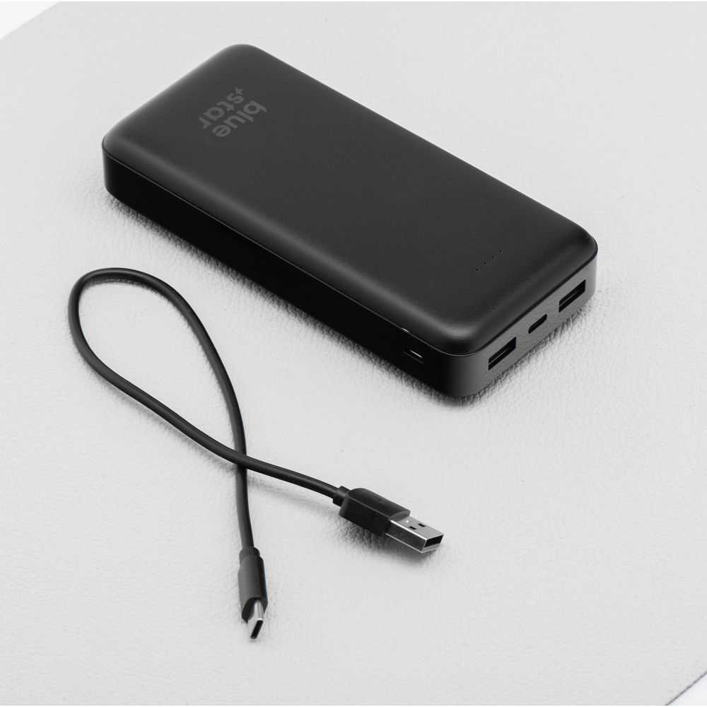 BlueStar Powerbank Blue Star W2015 2.1A 20000 mAh juodas