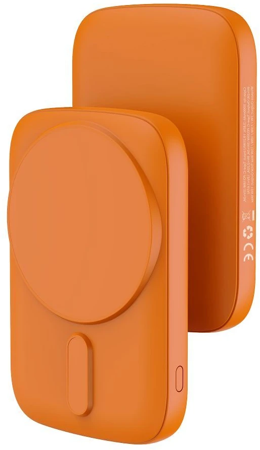 BlueStar Powerbank suderinamas su MagSafe Blue Star Slim DG-P8 15W 5000 mAh oranžinė