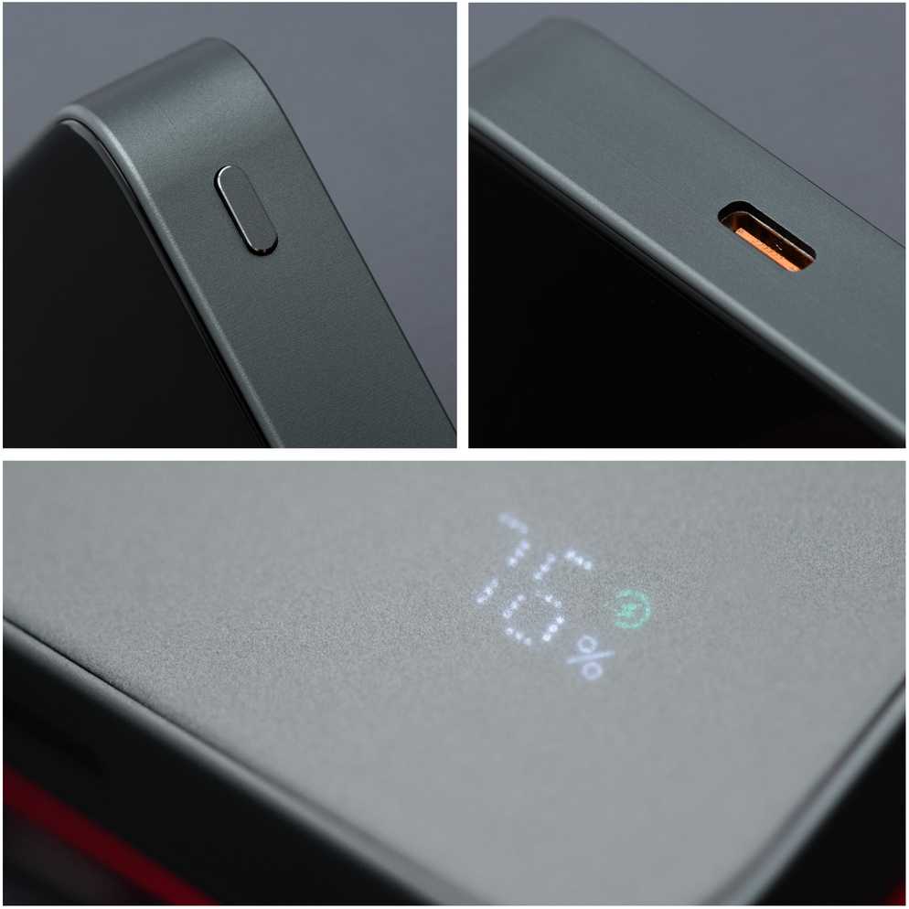 Powerbank compatible with MagSafe Forcell F-Energy SuperSlim F10K8 QC4.0 PD3.0 15W 10000 mAh juodas