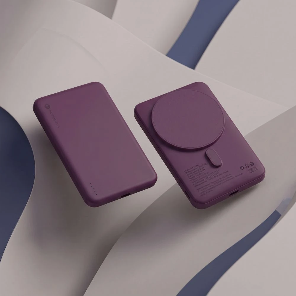 Powerbank compatible with MagSafe Forcell F-Energy Slim F5K9 QC4.0 PD3.0 15W 5000 mAh cherry