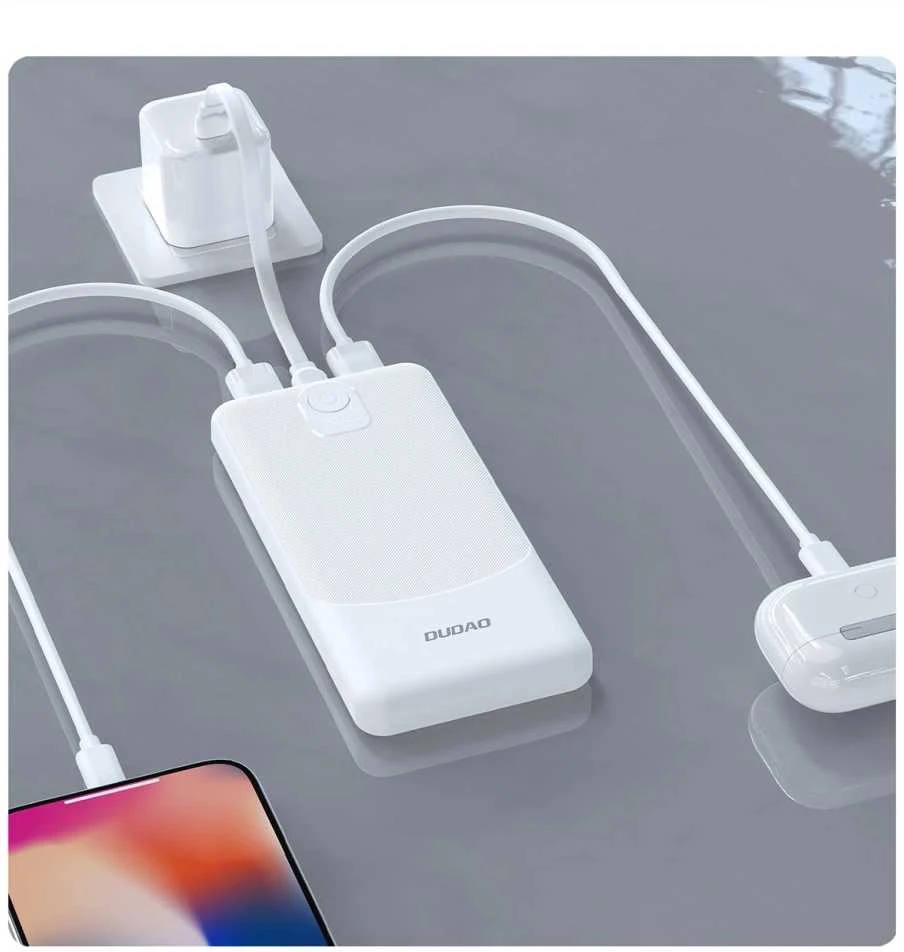 Powerbank Dudao K10Pro 2.4A 20000mAh 2 x USB-A - juodos spalvos