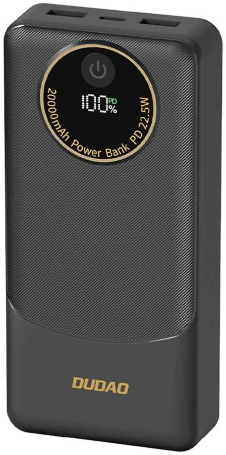 Powerbank Dudao K12Pro 22.5W PD 20000mAh USB-A, USB-C - baltos spalvos