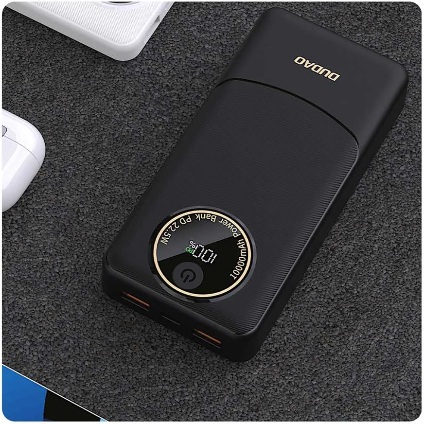 Powerbank Dudao K12Pro 22.5W PD 20000mAh USB-A, USB-C - baltos spalvos