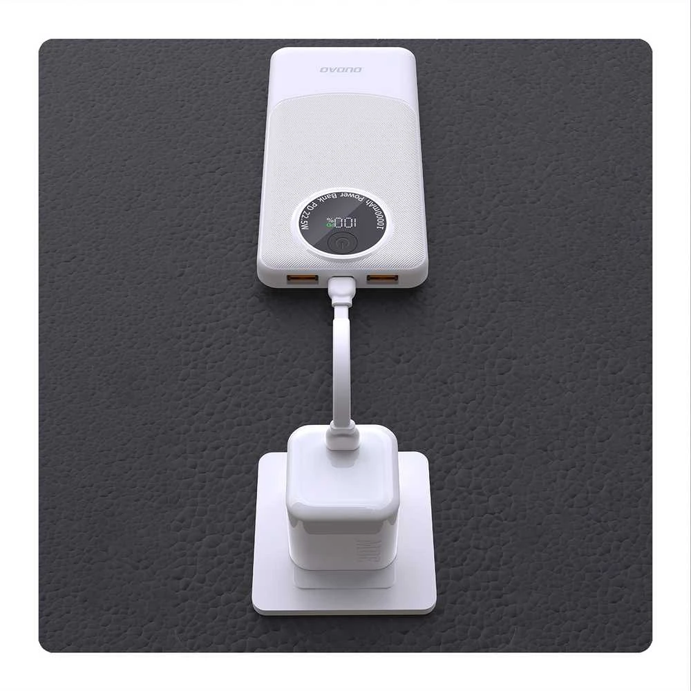 Powerbank Dudao K12Pro 22.5W PD 20000mAh USB-A, USB-C - juodos spalvos