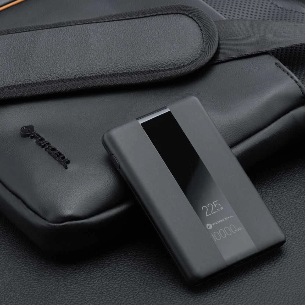 Powerbank Forcell F-Energy Energo P10K2 QC3.0 PD 3A 22,5W 10000 mAh juodas
