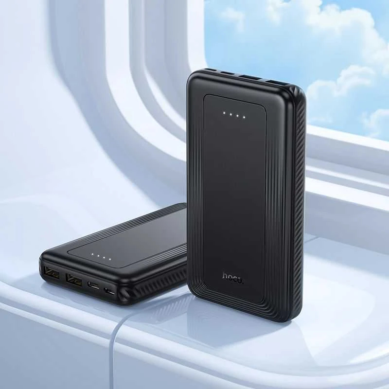 Powerbank Hoco 10000 mAh 2A J165 juodas