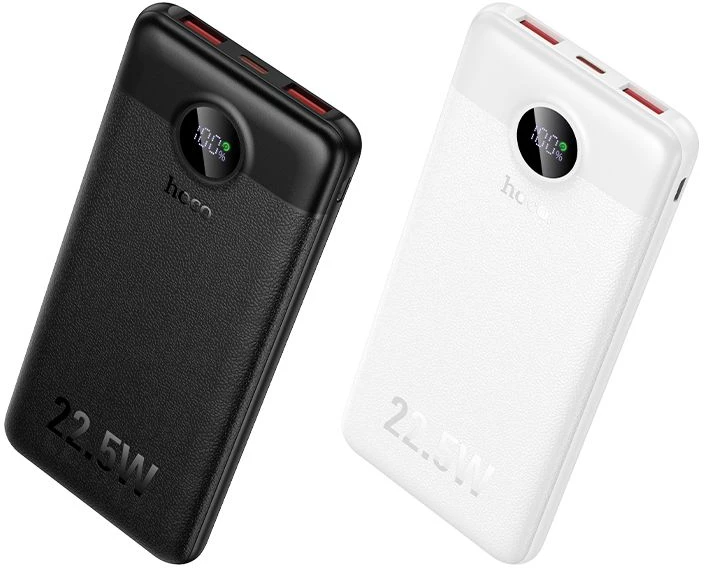 Powerbank Hoco 10000 mAh QC 22,5W+PD 20W LED J172 juodas