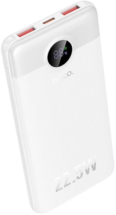 Powerbank Hoco 10000 mAh QC 22,5W+PD 20W LED J172 baltas