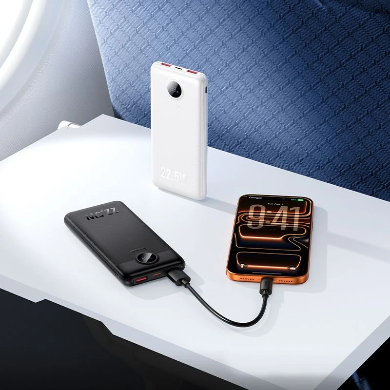 Powerbank Hoco 10000 mAh QC 22,5W+PD 20W LED J172 juodas