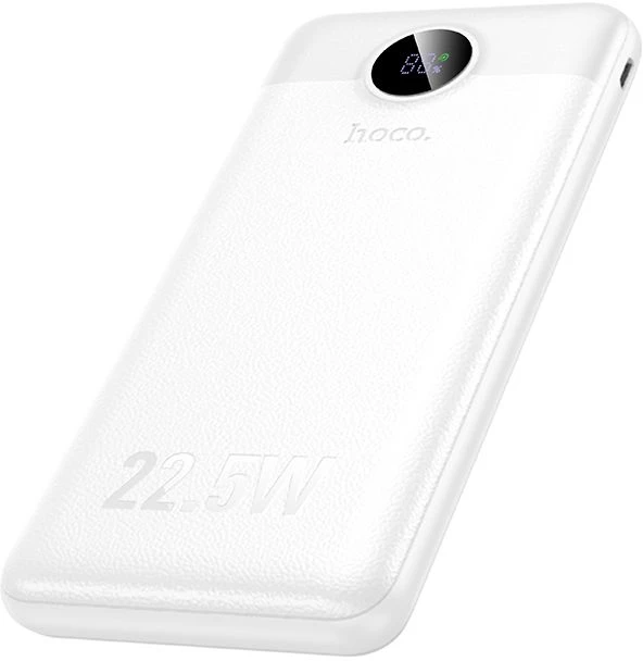 Powerbank Hoco 10000 mAh QC 22,5W+PD 20W LED J172 baltas