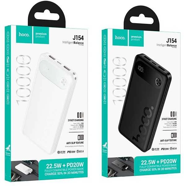 Išorinė baterija Power Bank Hoco J154 22.5W 10000mAh juoda