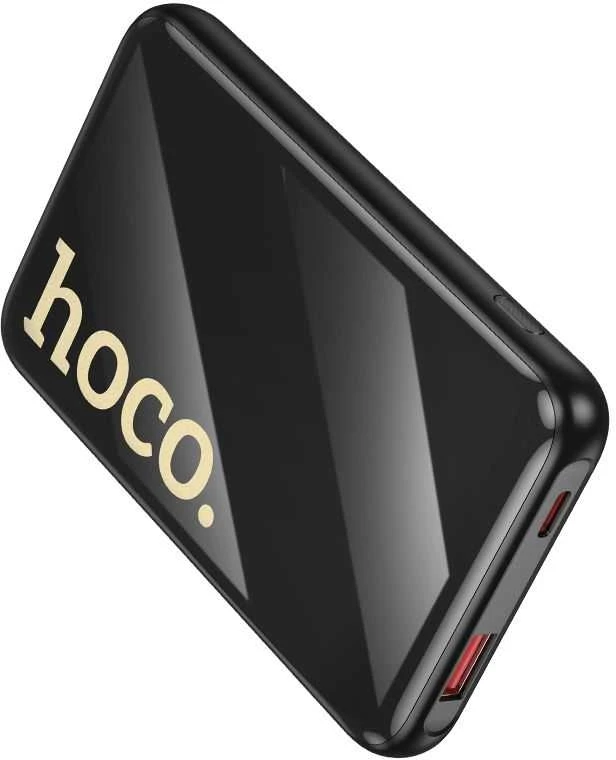 Išorinė baterija Hoco 10000 mAh QC PD 22,5W su integruotais laidais USB C + Lightning Q37 juodas