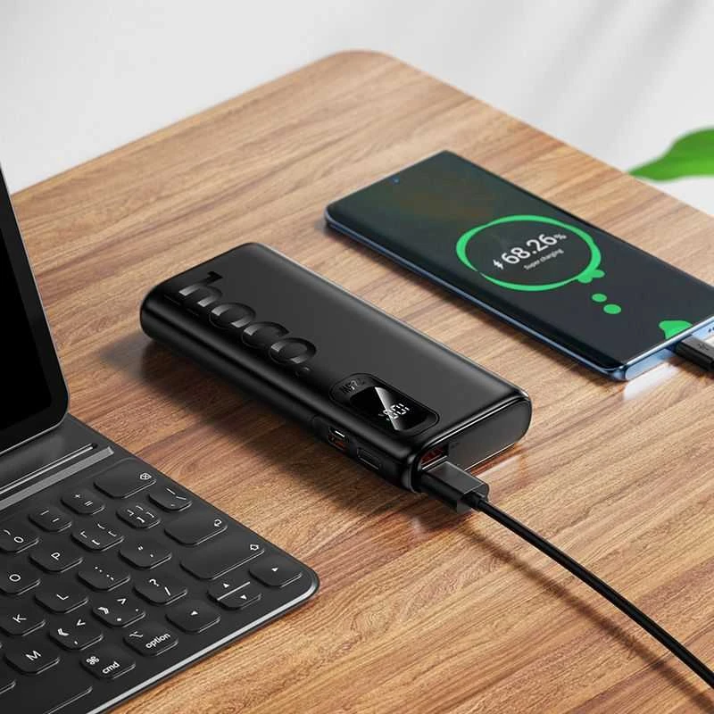 Powerbank Hoco 10000 mAh QC PD 2A 22,5W J158 Pro juodas