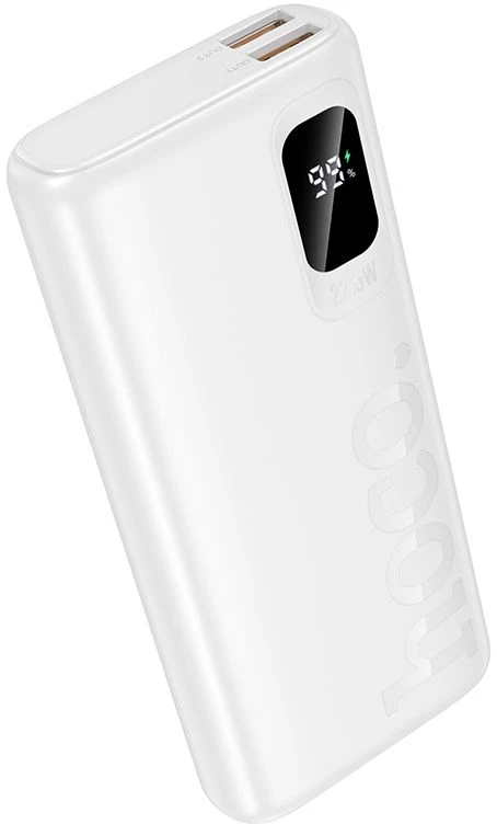 Išorinė baterija Hoco 10000 mAh QC PD 2A 22,5W J158 Pro, balta